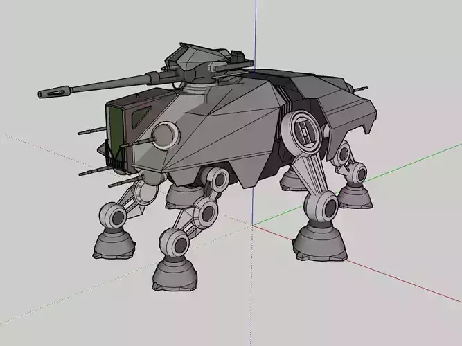 AT-TE Star Wars Low-poly 3D model