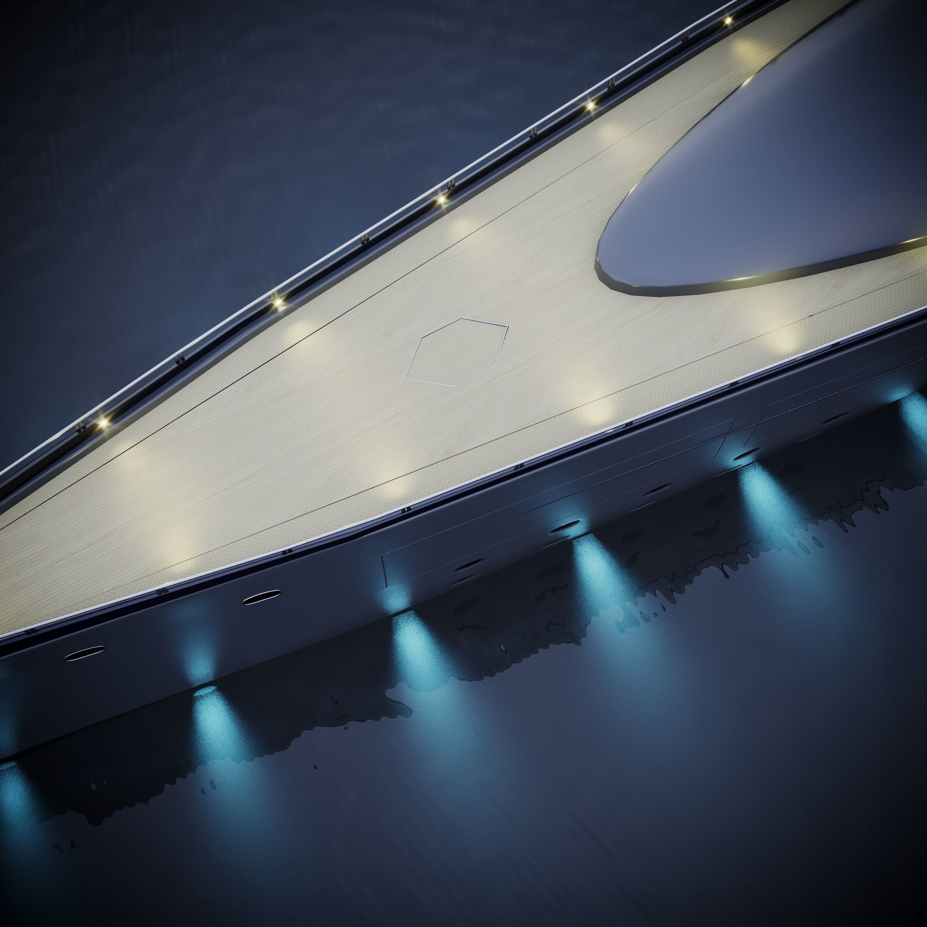 modern megayacht 106m length 3D model_4