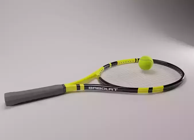 Tennis racket 3D model