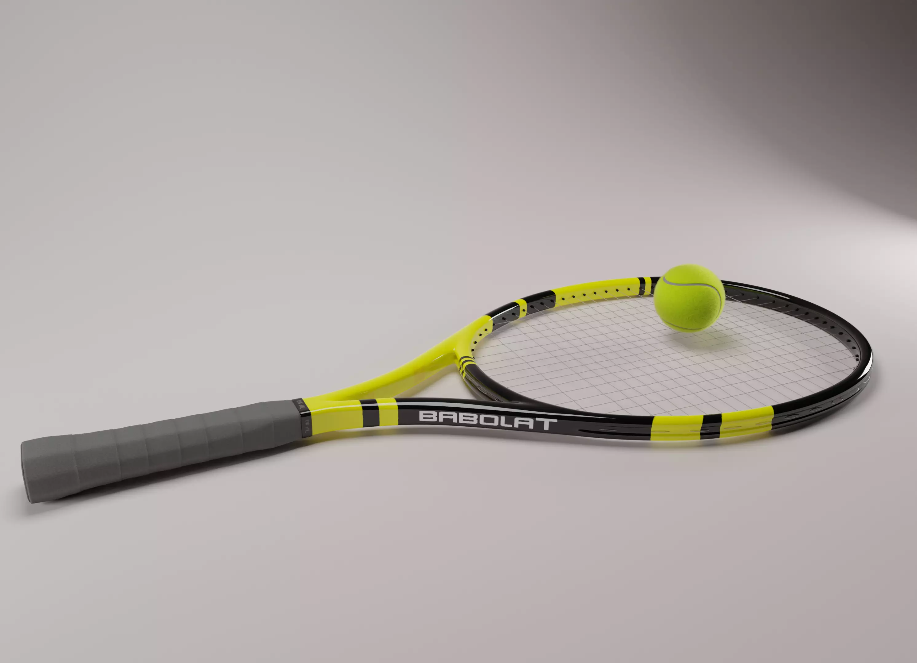 Tennis racket 3D model_0