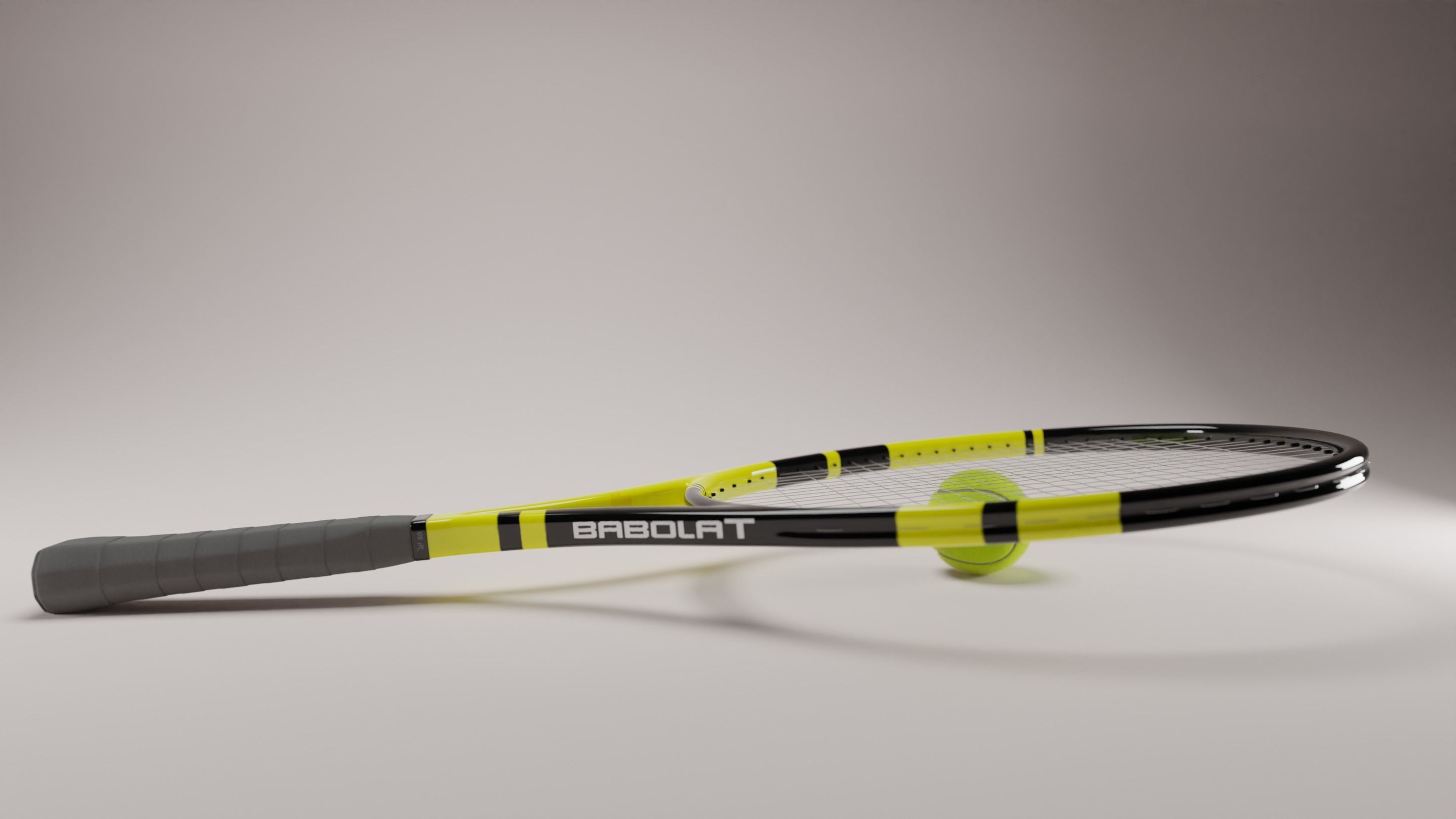 Tennis racket 3D model_3