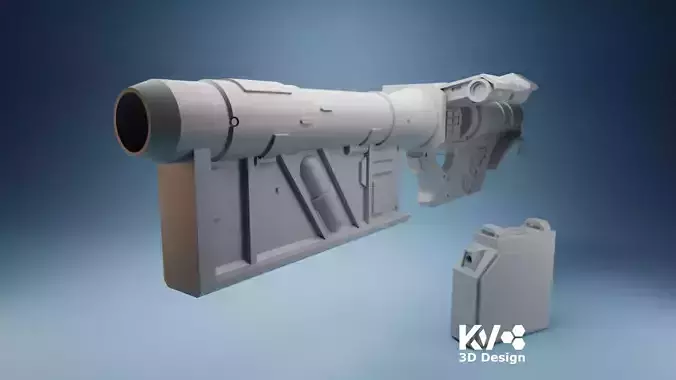 KV-Akira Heavy Laser Rifle 3D print model