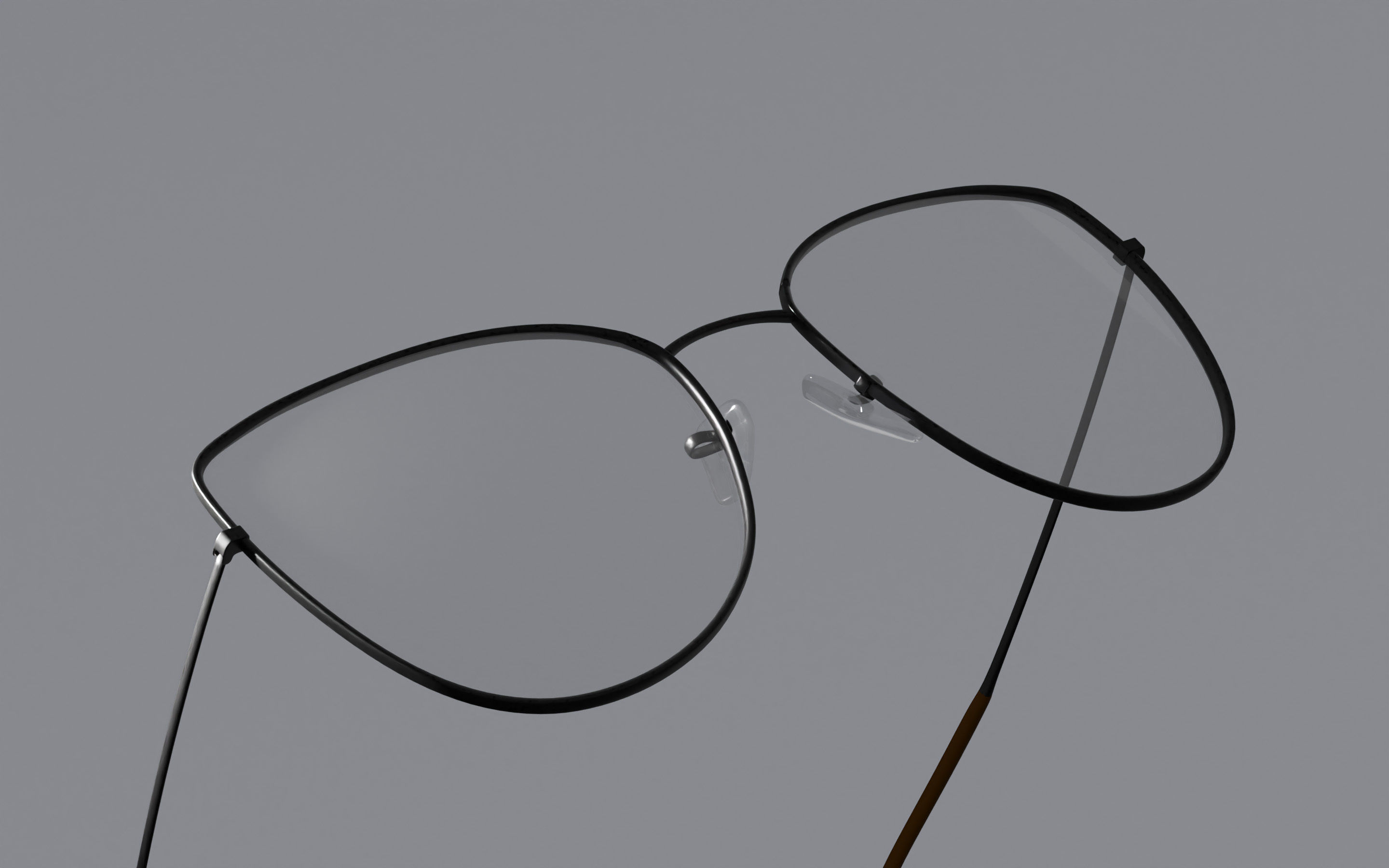 Humano Glasses 02 Low Poly PBR Game Ready model Low-poly 3D model_4