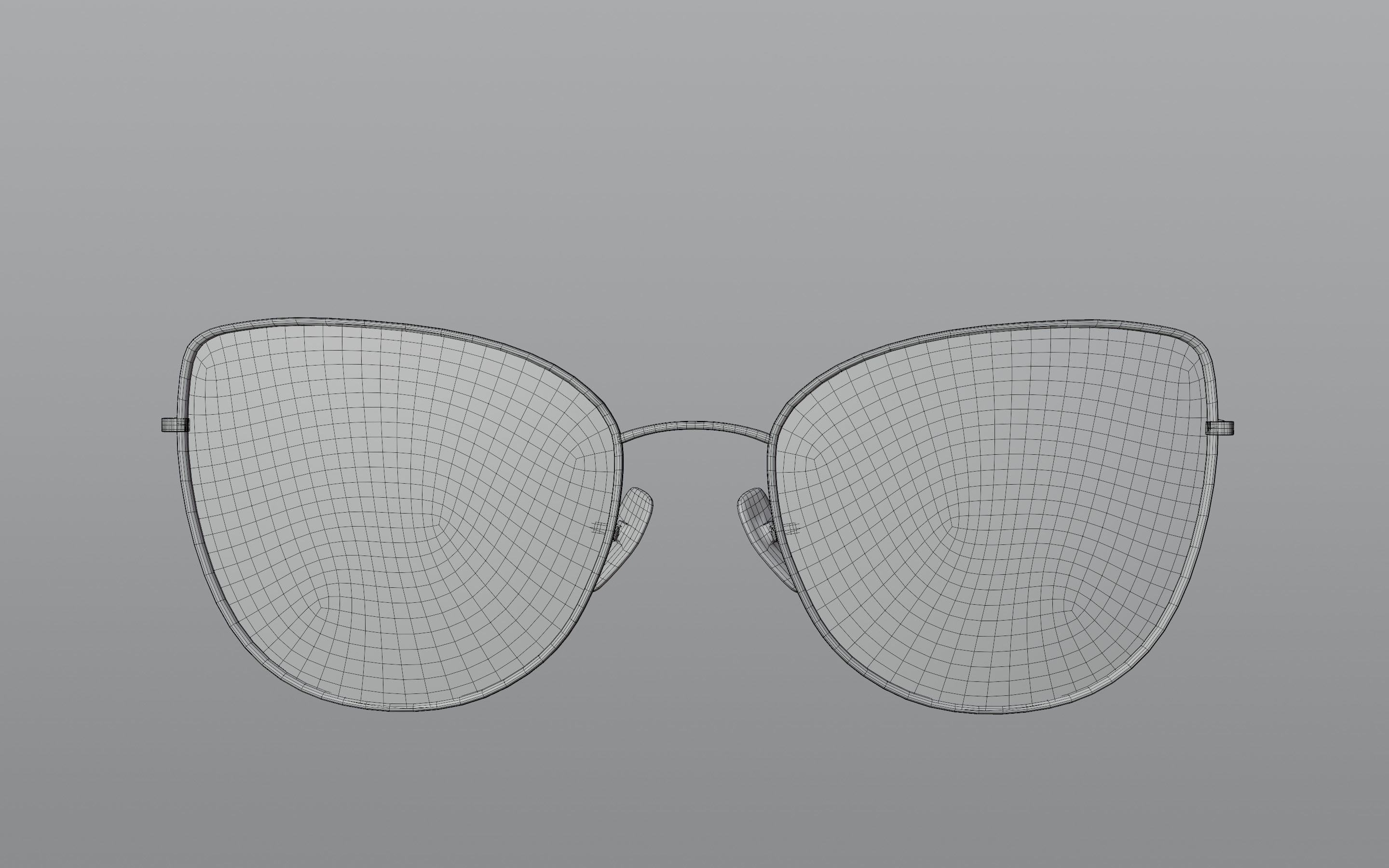 Humano Glasses 02 Low Poly PBR Game Ready model Low-poly 3D model_6