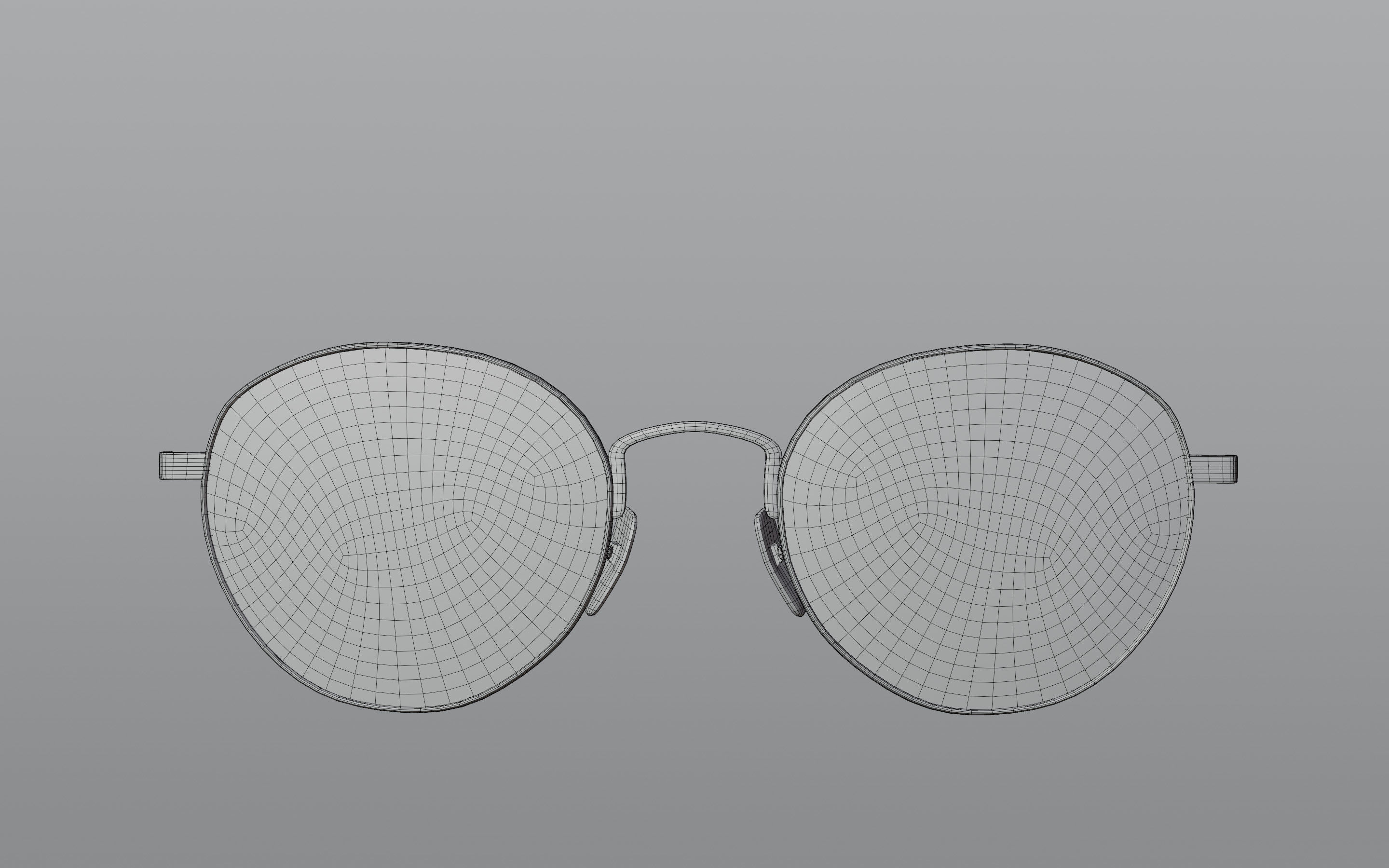 Humano Glasses 04 Low Poly PBR Game Ready model Low-poly 3D model_3