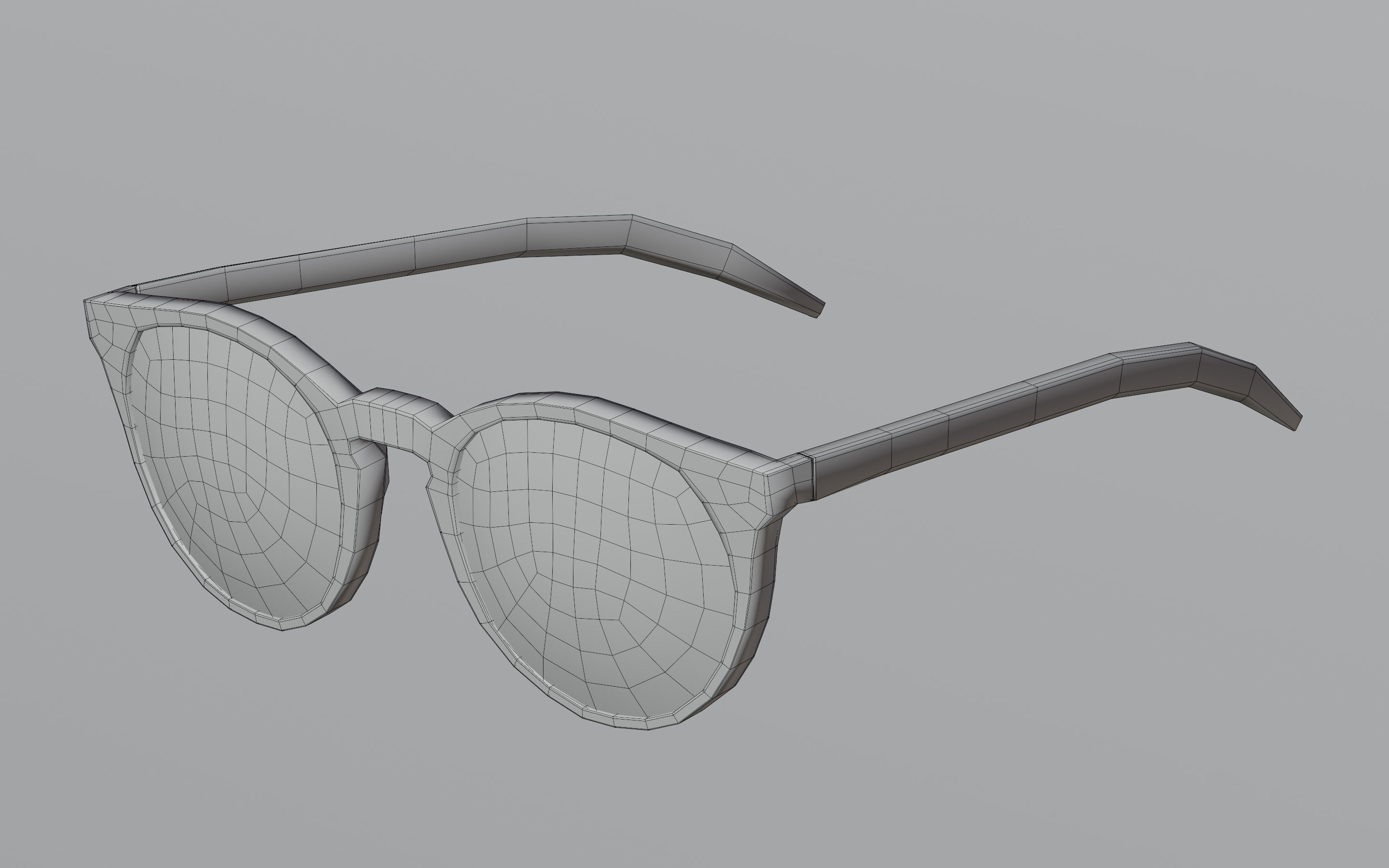 Humano Glasses 03 Low Poly PBR Game Ready model Low-poly 3D model_2