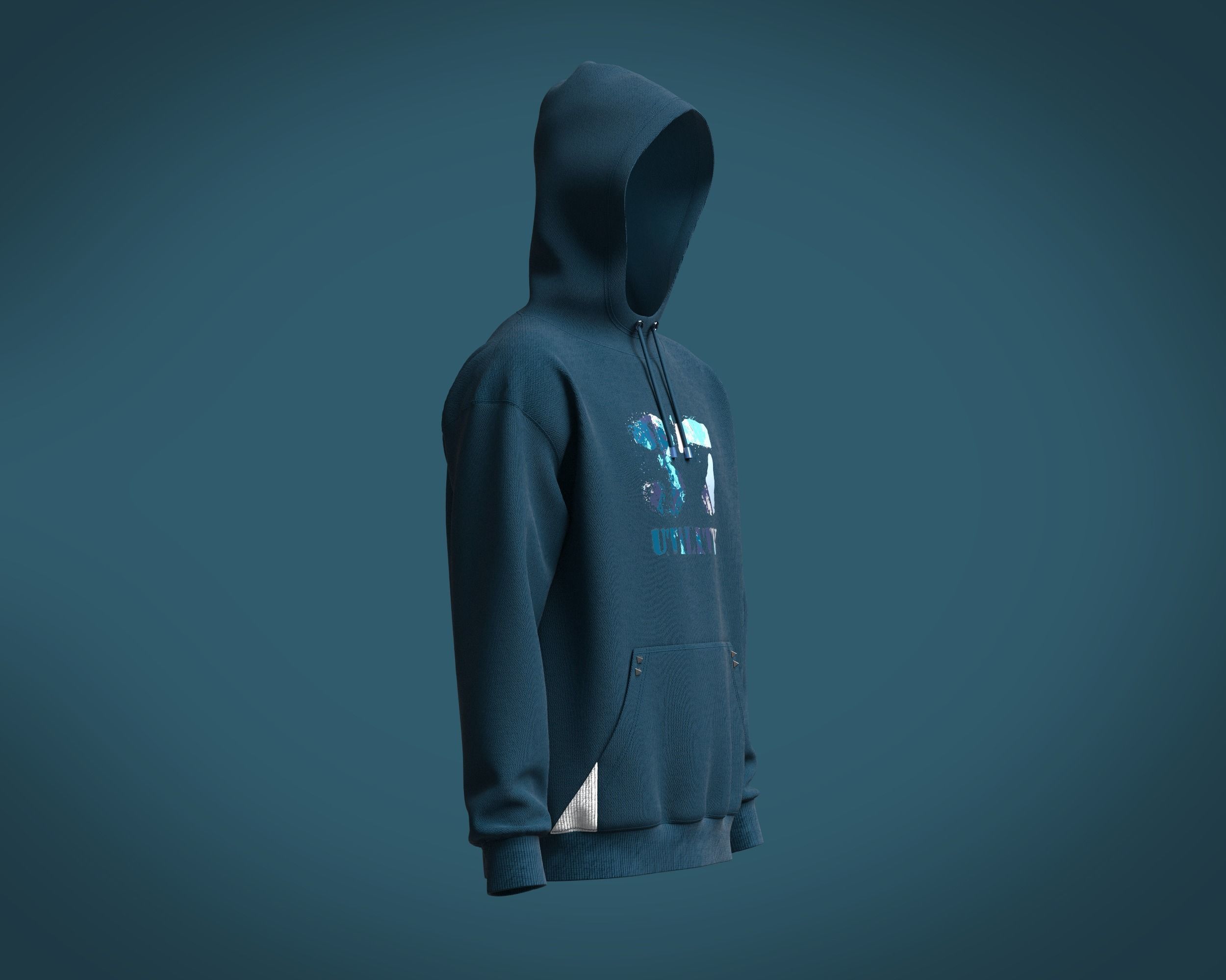 Hoodie-Utility hoodie 3D model_1