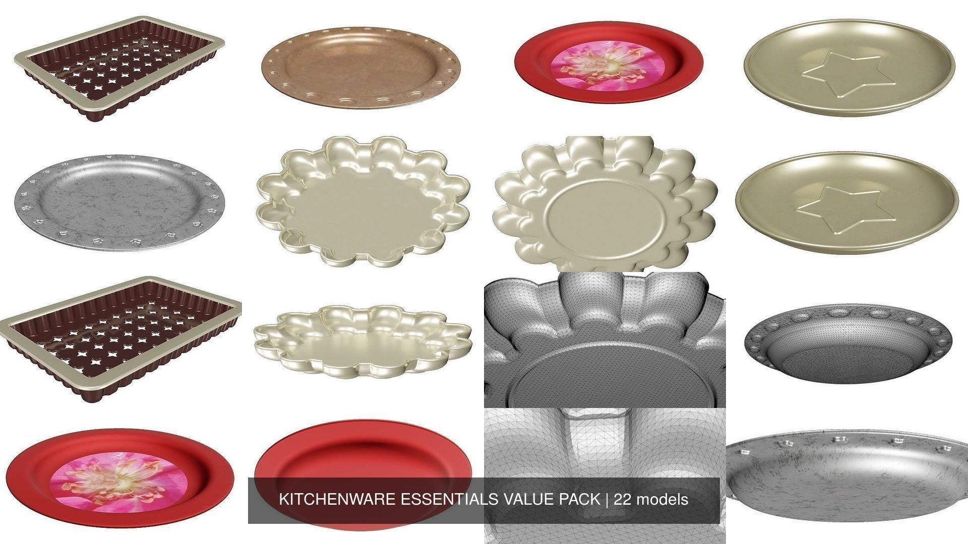 KITCHENWARE ESSENTIALS VALUE PACK 3D Model Collection_2