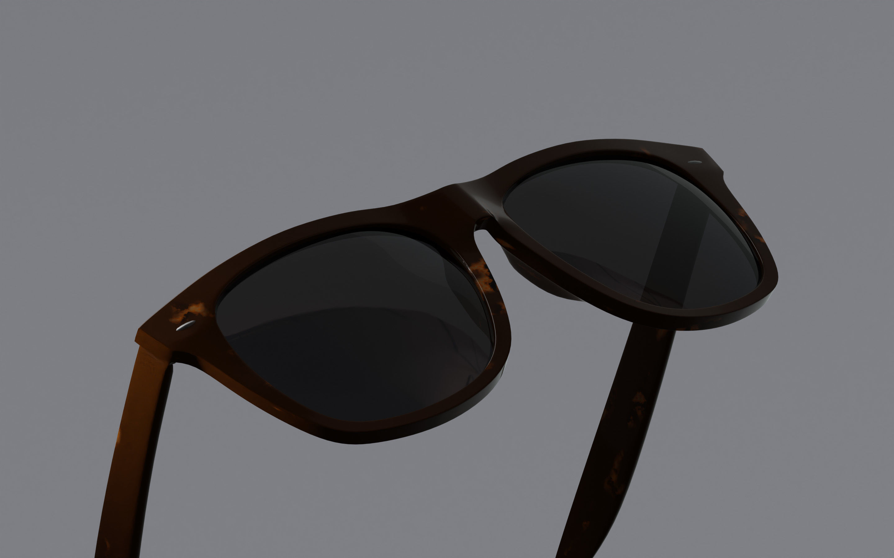Humano Sunglasses 02 Low Poly PBR Game Ready model Low-poly 3D model_4