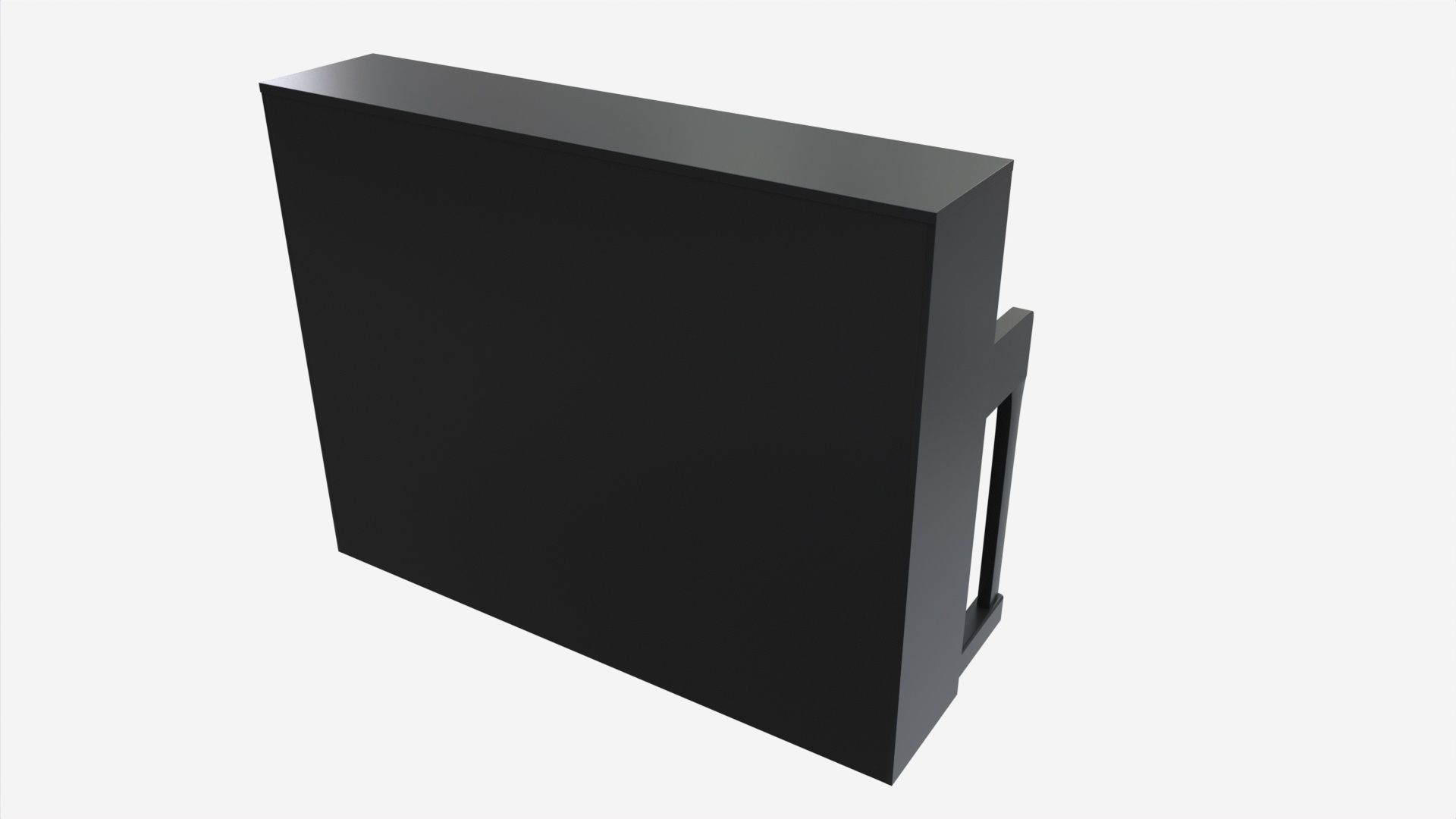 Digital Piano 02 open lid 3D model_1