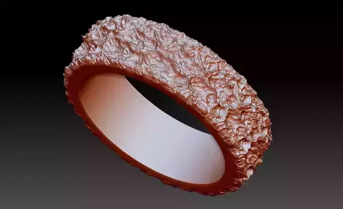 Texture Paste Ring 3D print model