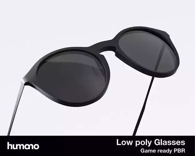 Humano Sunglasses 04 Low Poly PBR Game Ready model Low-poly 3D model