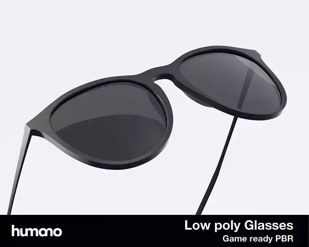 Humano Sunglasses 05 Low Poly PBR Game Ready model Low-poly 3D model