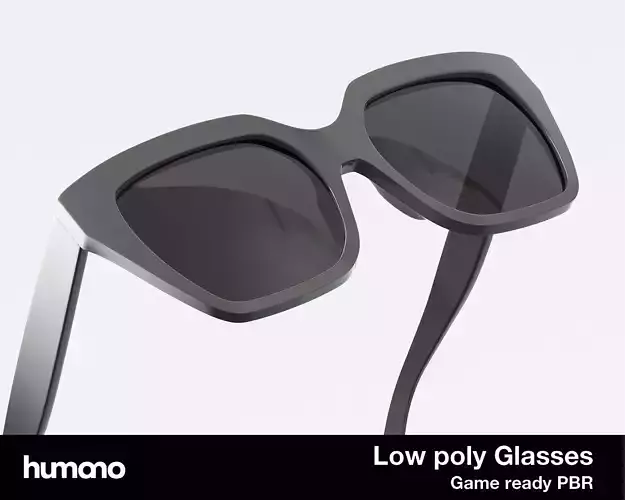 Humano Sunglasses 06 Low Poly PBR Game Ready model Low-poly 3D model