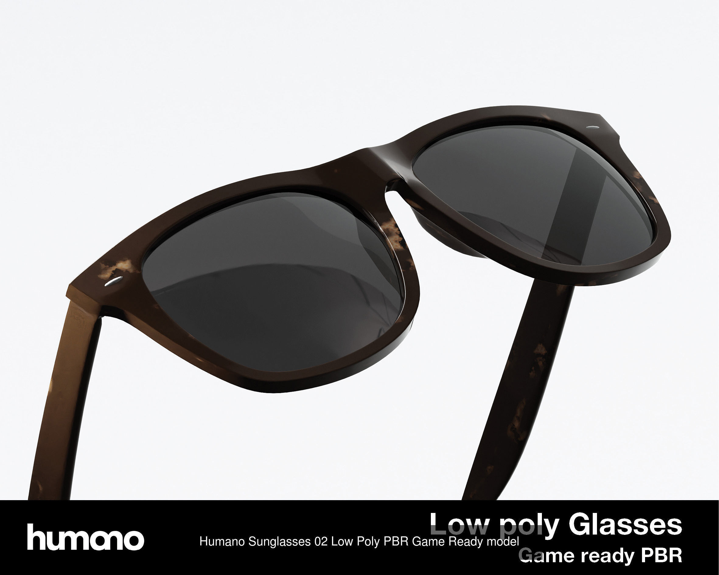 Humano 12x Glasses Collection - High quality Low Poly PBR  _8