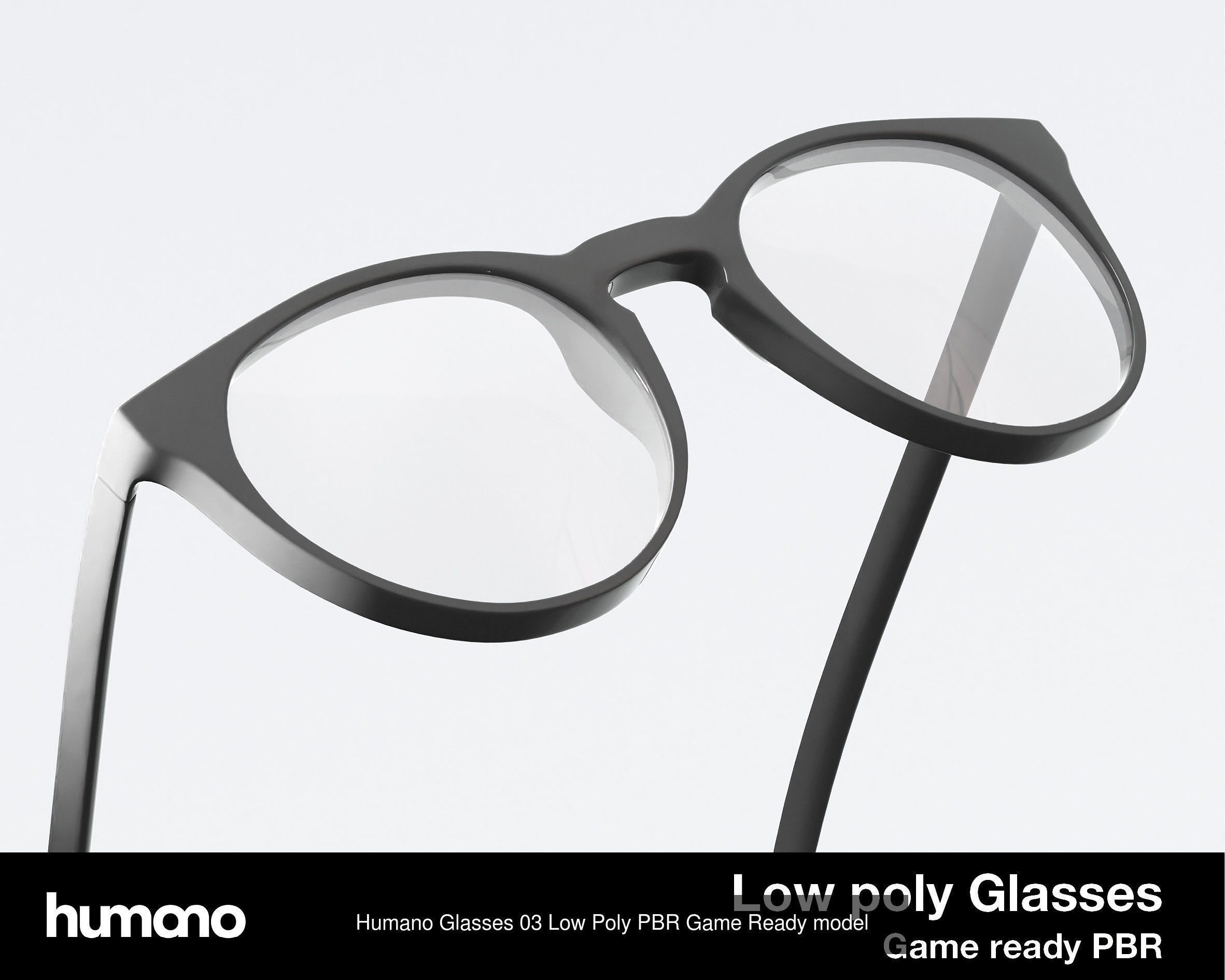 Humano 12x Glasses Collection - High quality Low Poly PBR  _4