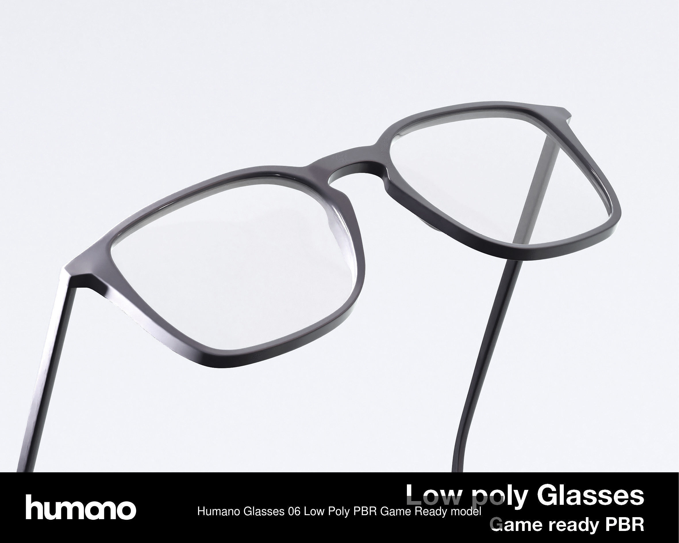 Humano 12x Glasses Collection - High quality Low Poly PBR  _6