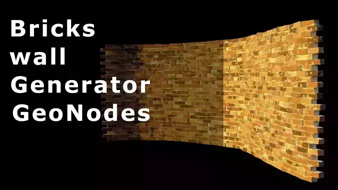 Bricks wall generatorgeometry nodes