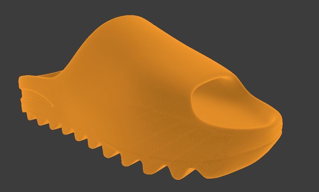YEEZY slide 3D print model_9