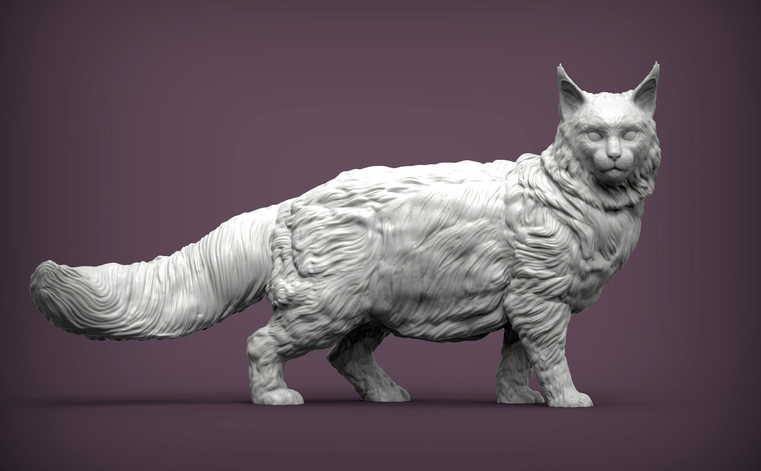 Maine Coon 3D print model_2