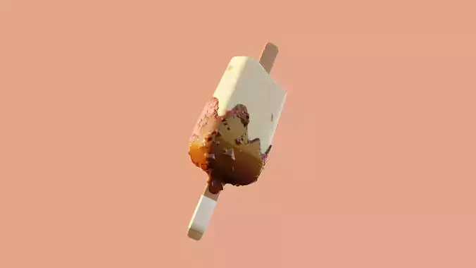 ice cream building effect geometry nodes blender  3D model