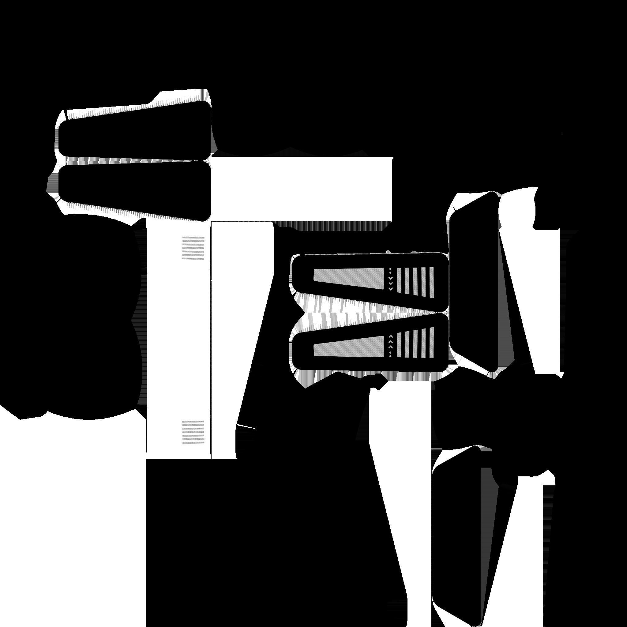 SciFi Backpack J04 White Gold - Fashion Character Design Low-poly 3D model_20