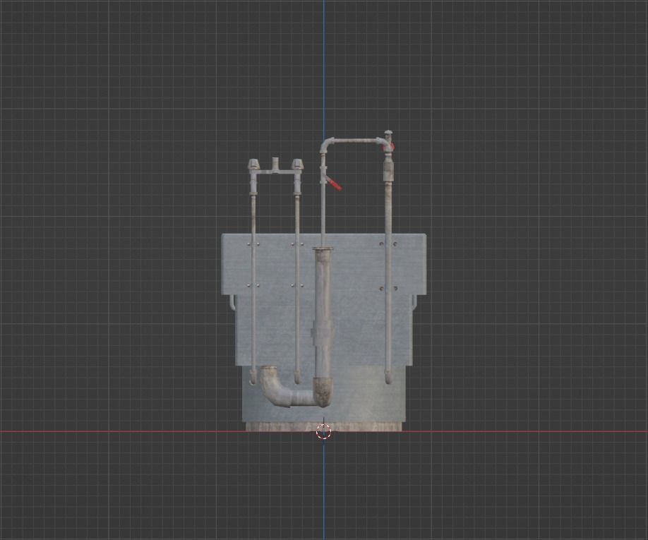 Autopsy room Low-poly 3D model_6