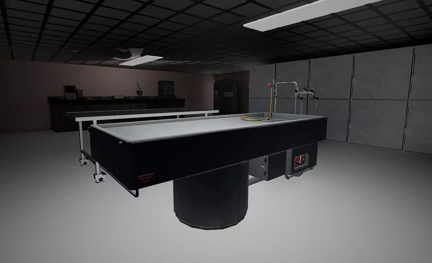 Autopsy room Low-poly 3D model_0