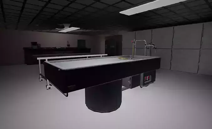 Autopsy room  Low-poly 3D model