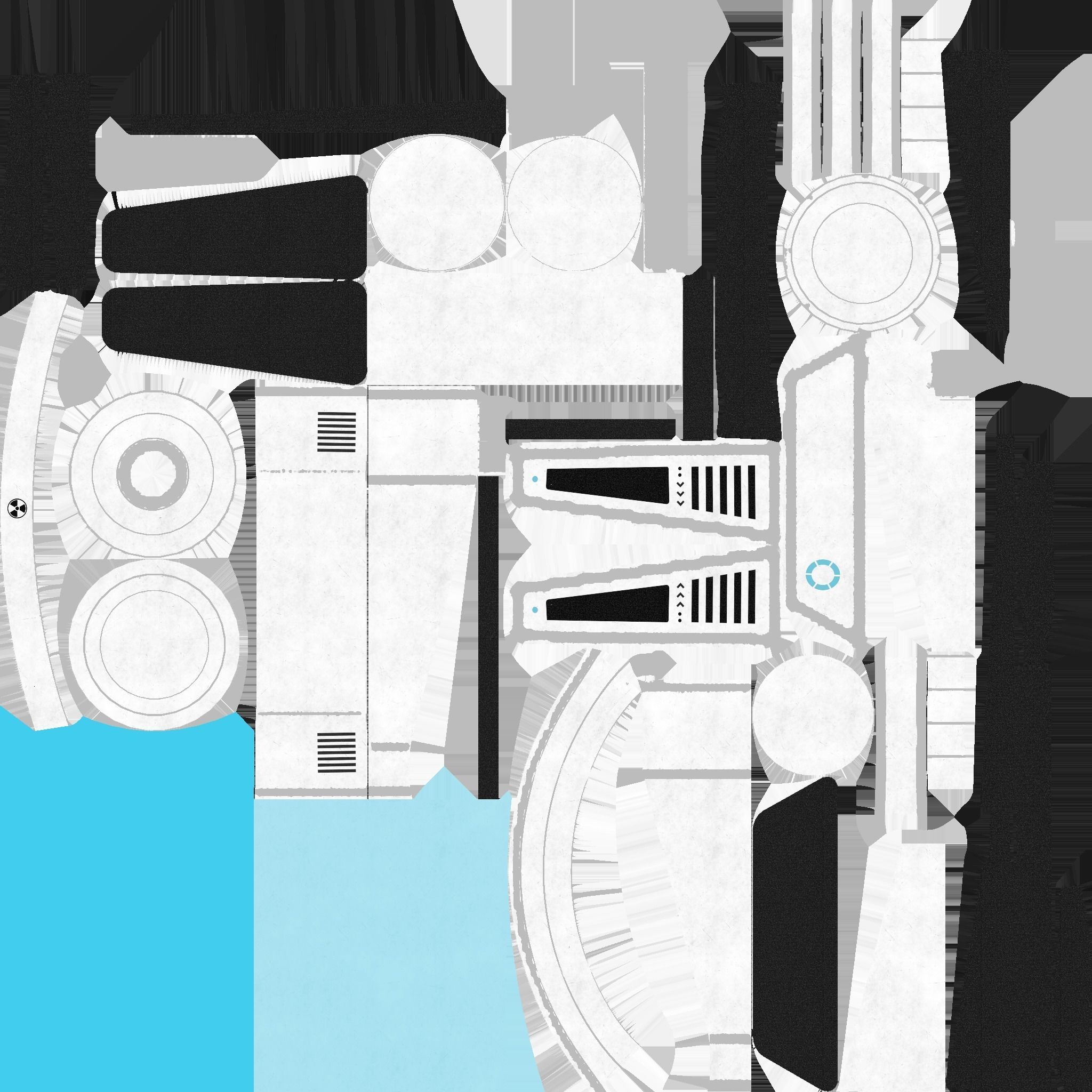 SciFi Backpack J05 Steel Bright - Fashion Character Design Low-poly 3D model_21