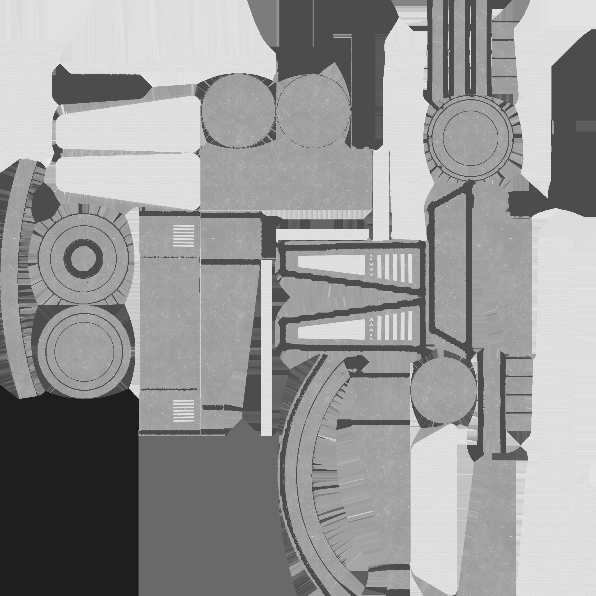 SciFi Backpack J05 Steel Bright - Fashion Character Design Low-poly 3D model_27