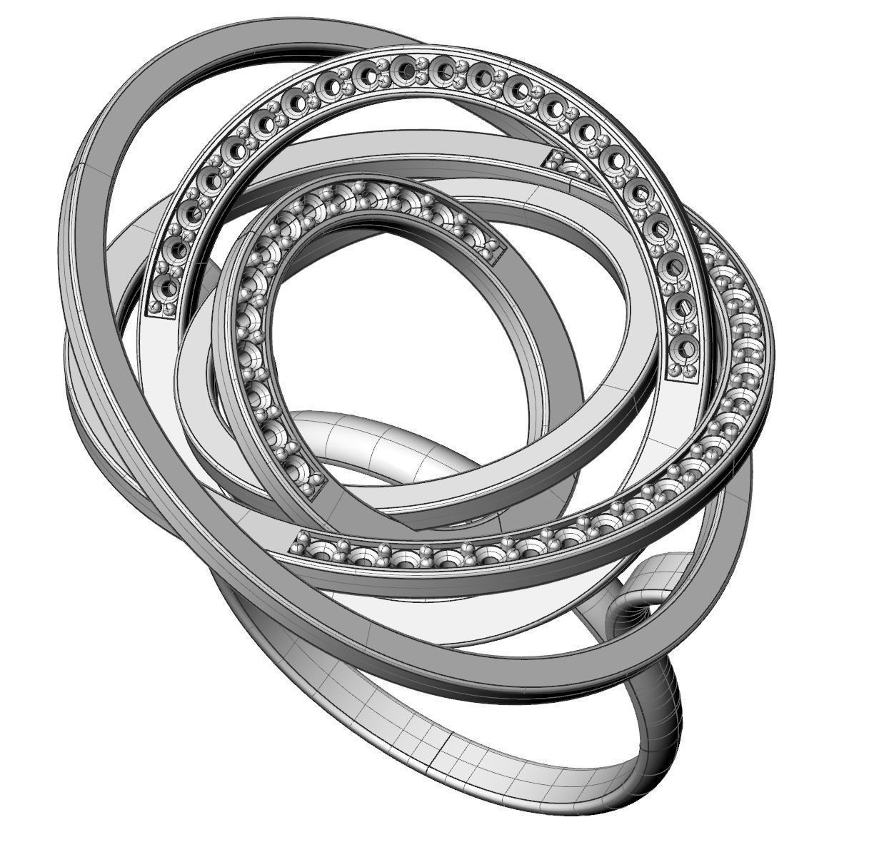 Orbit Ring 3D print model_5