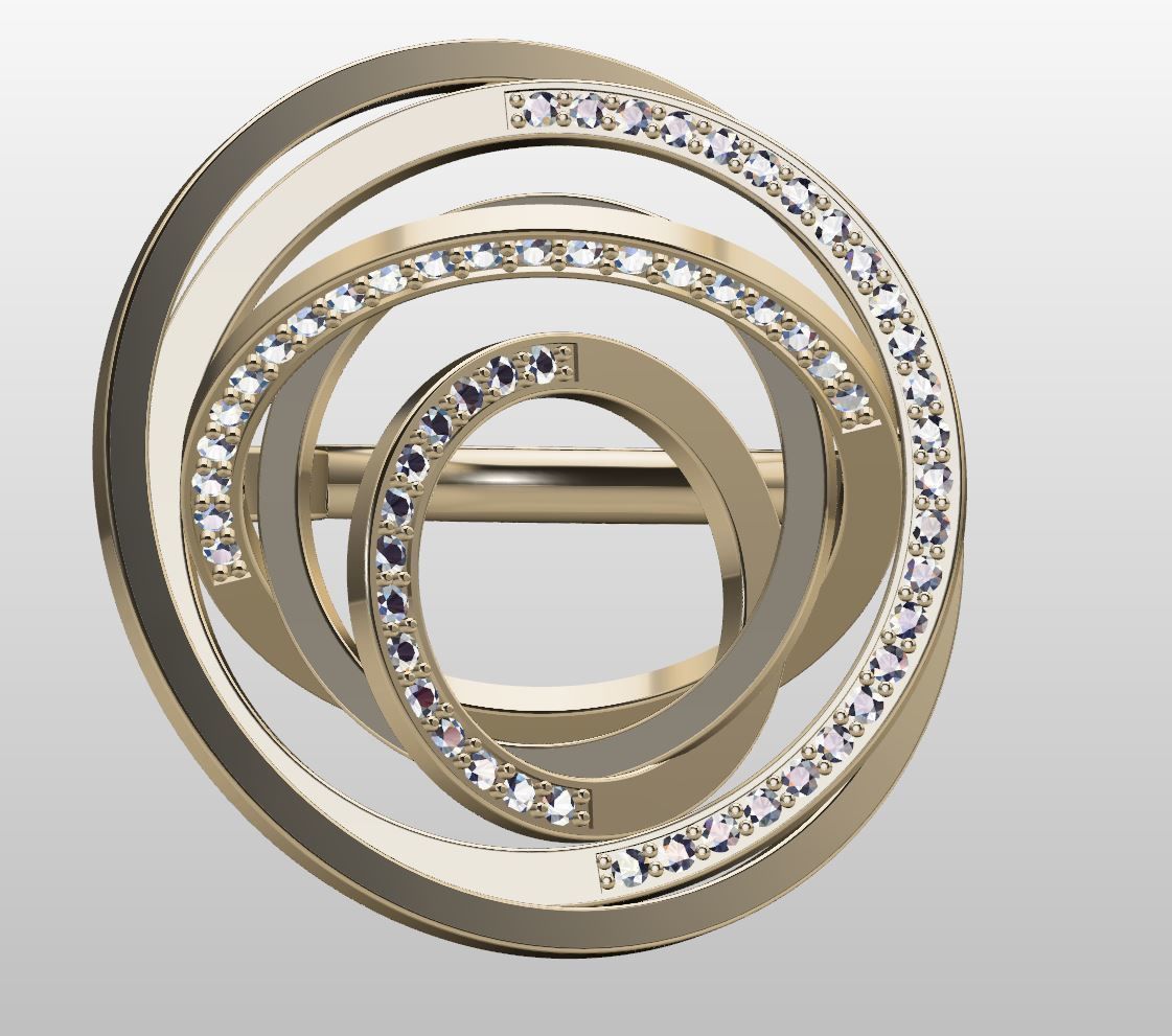 Orbit Ring 3D print model_3
