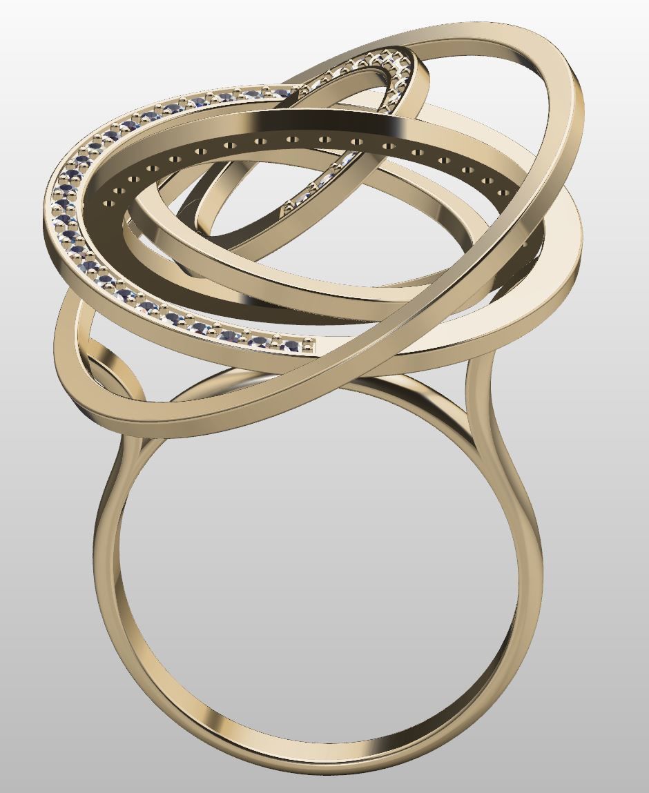 Orbit Ring 3D print model_2