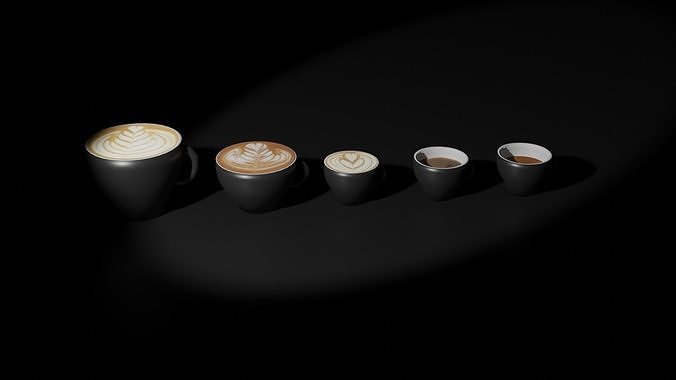 Espresso and Milk PBR Texture and Decals Texture