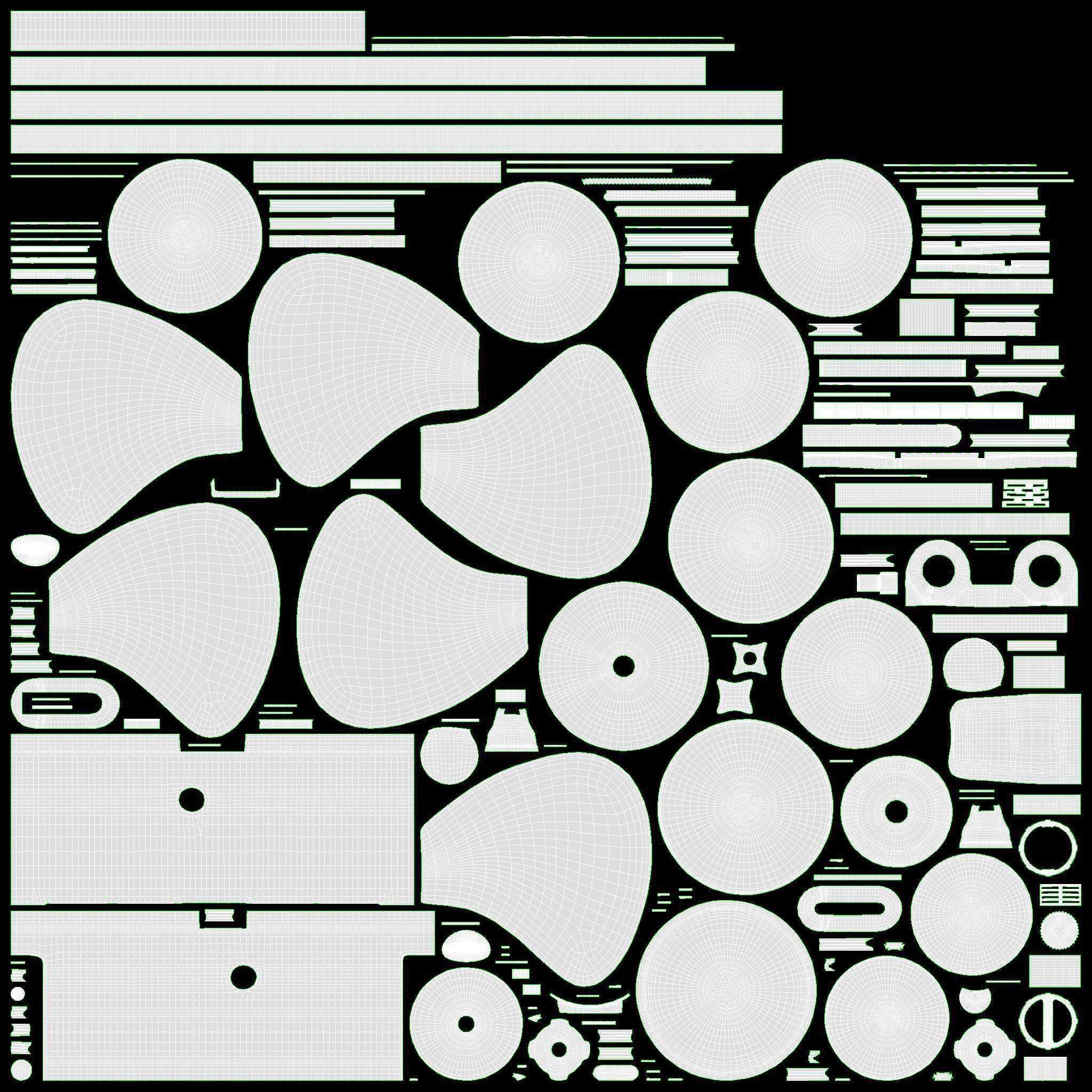 Floor Fan Gray 3D model_12