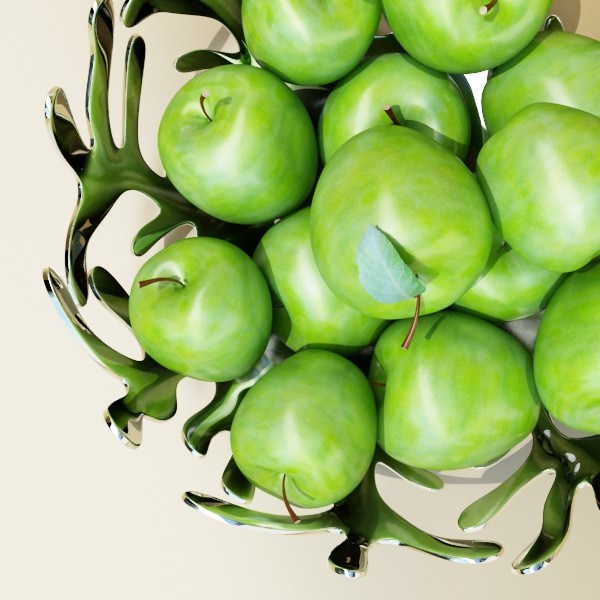 Fruit in Bowls Collection 3D model_8