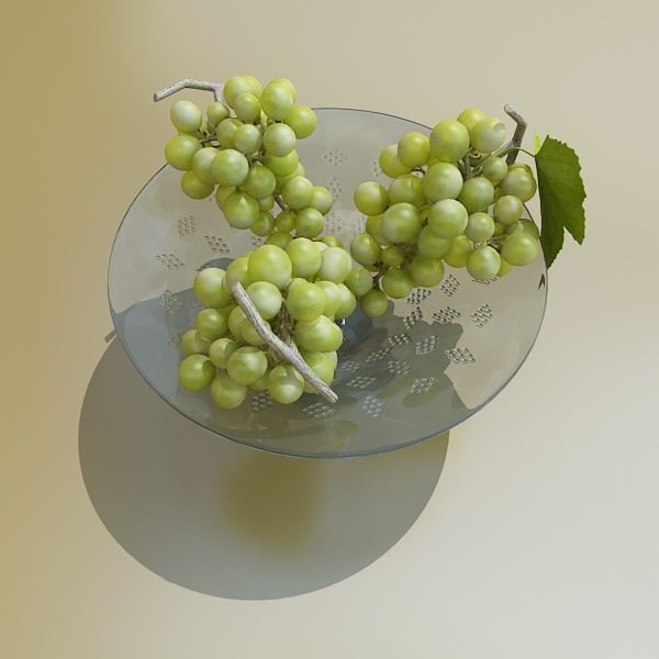 Fruit in Bowls Collection 3D model_28