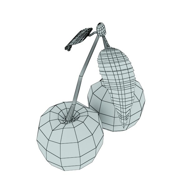 Fruit in Bowls Collection 3D model_49