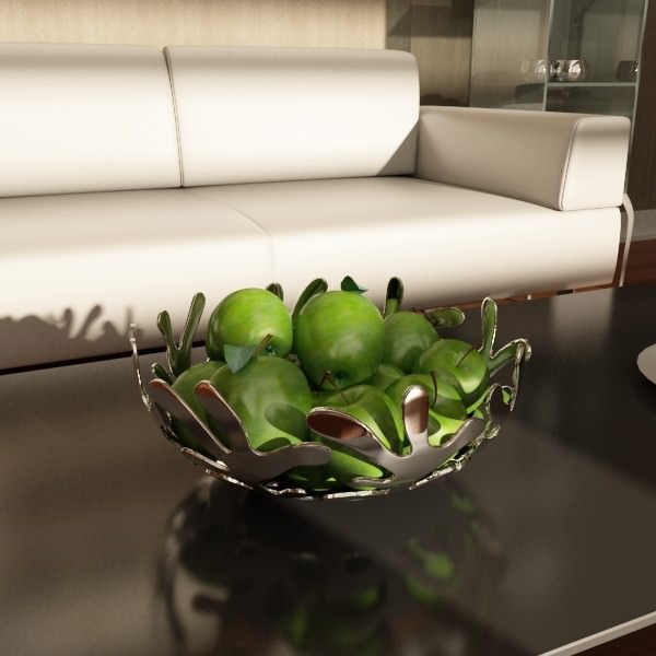 Fruit in Bowls Collection 3D model_3