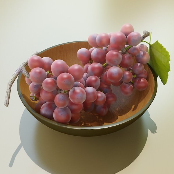 Fruit in Bowls Collection 3D model_33