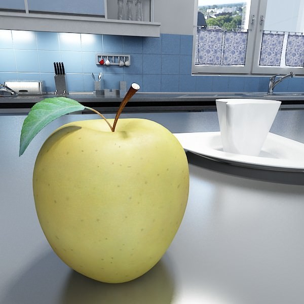 Fruit in Bowls Collection 3D model_21