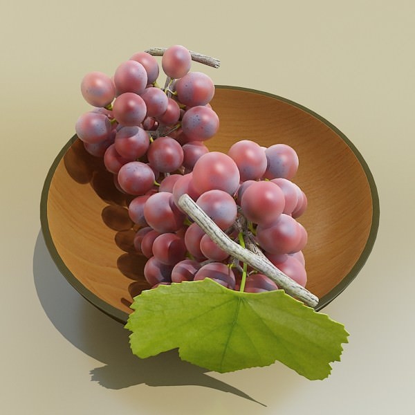 Fruit in Bowls Collection 3D model_34
