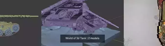 World of 3d Tank 3D Model Collection