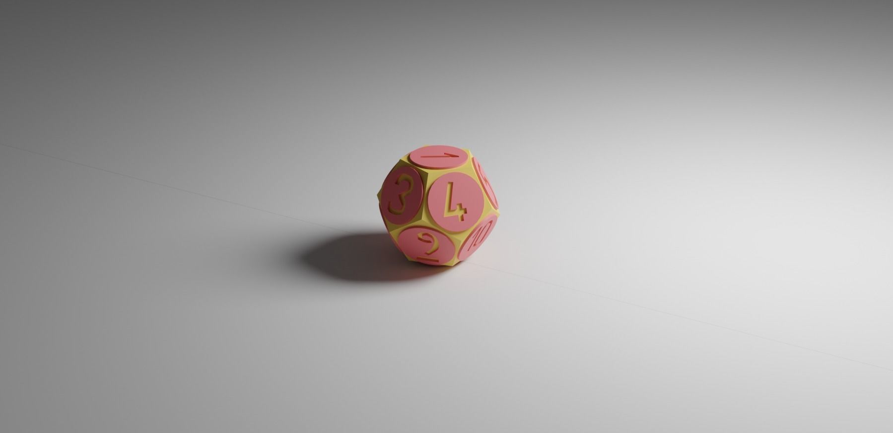 12 Sided Dice Free low-poly 3D model_10