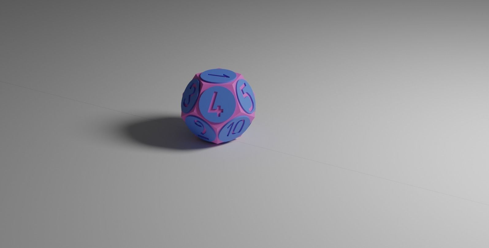 12 Sided Dice Free low-poly 3D model_12