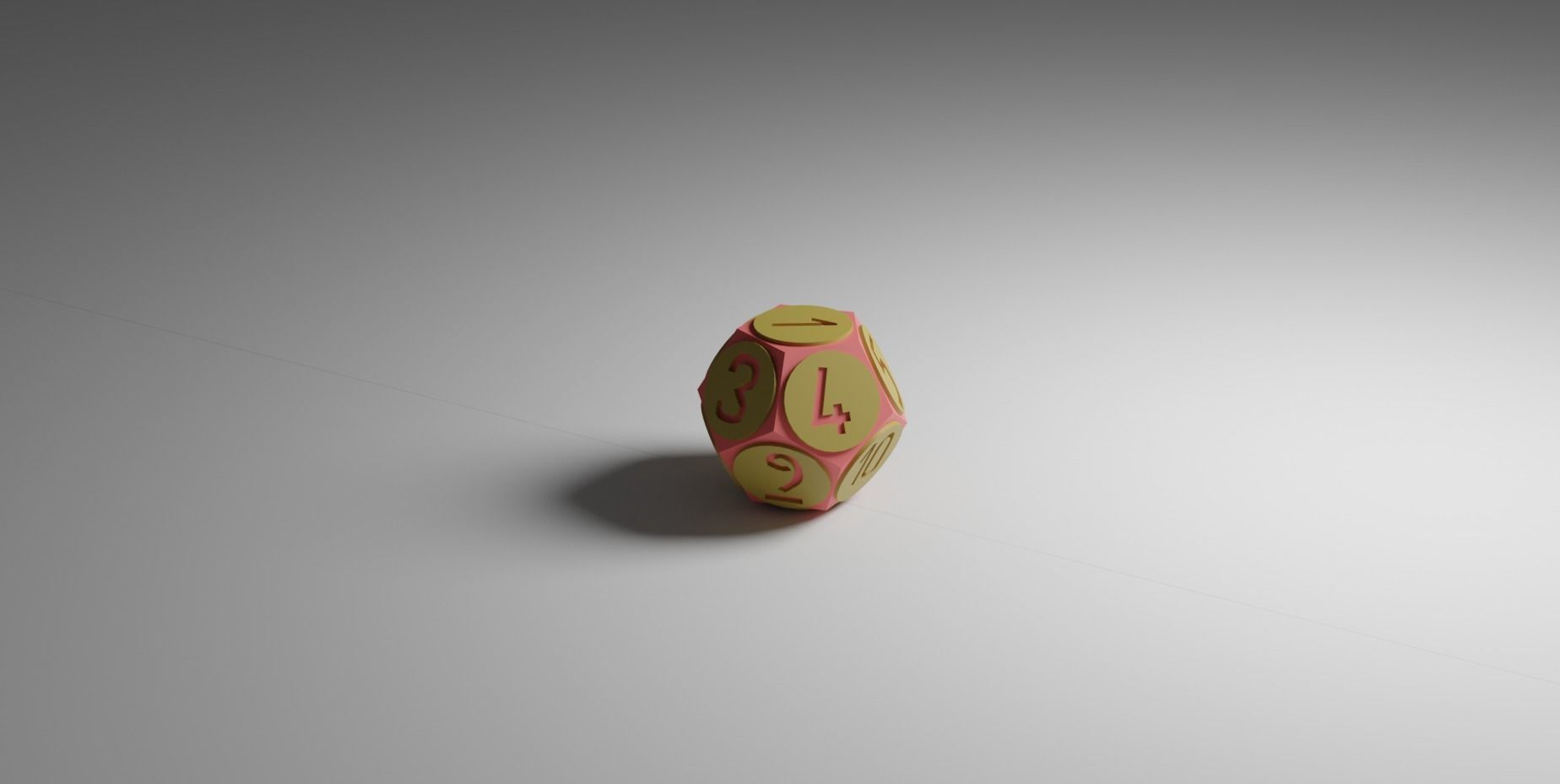 12 Sided Dice Free low-poly 3D model_6