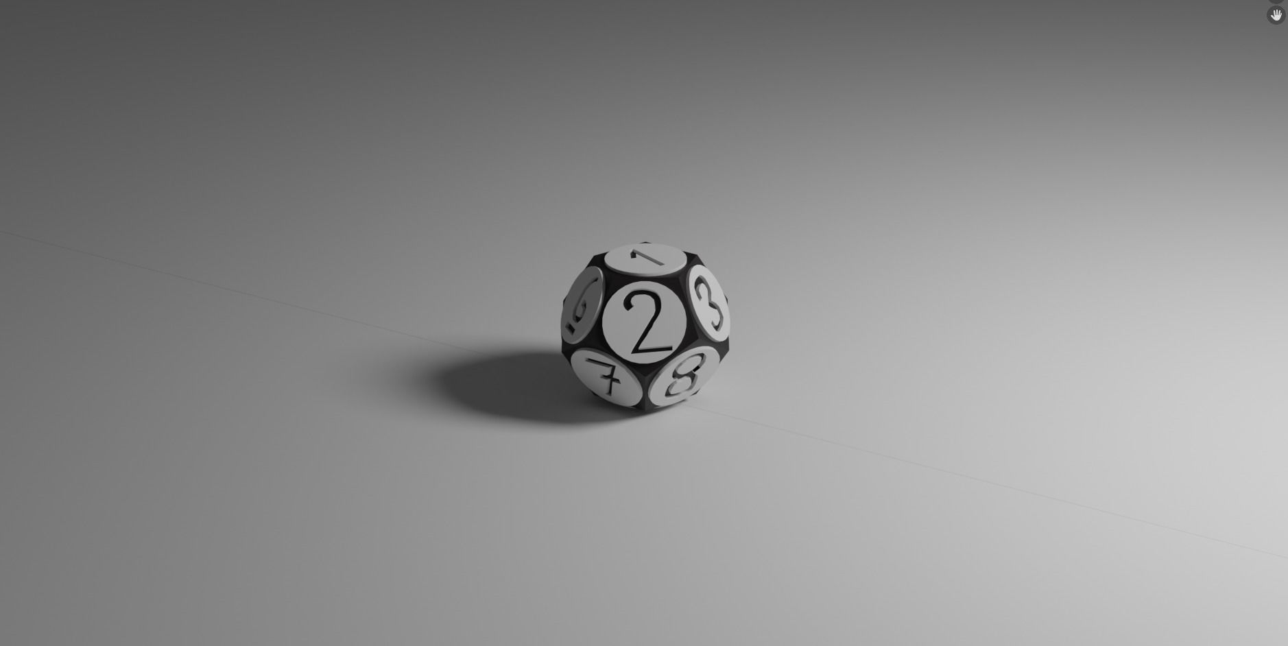 12 Sided Dice Free low-poly 3D model_16