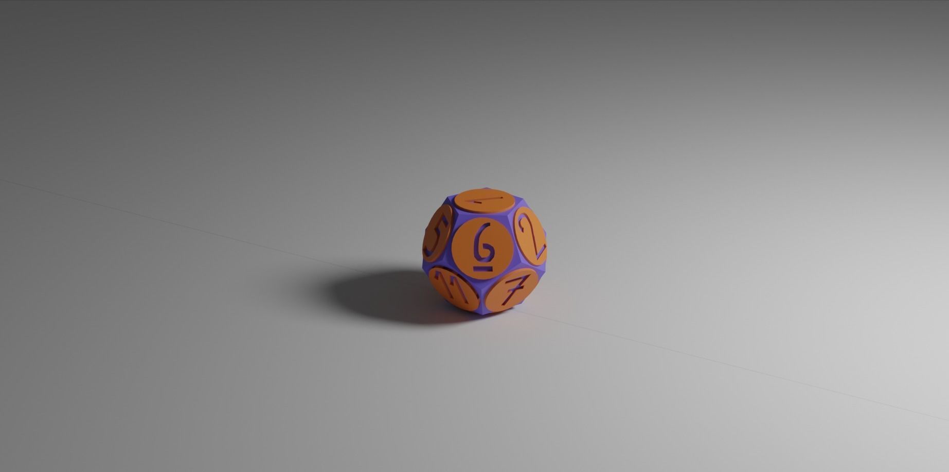 12 Sided Dice Free low-poly 3D model_17