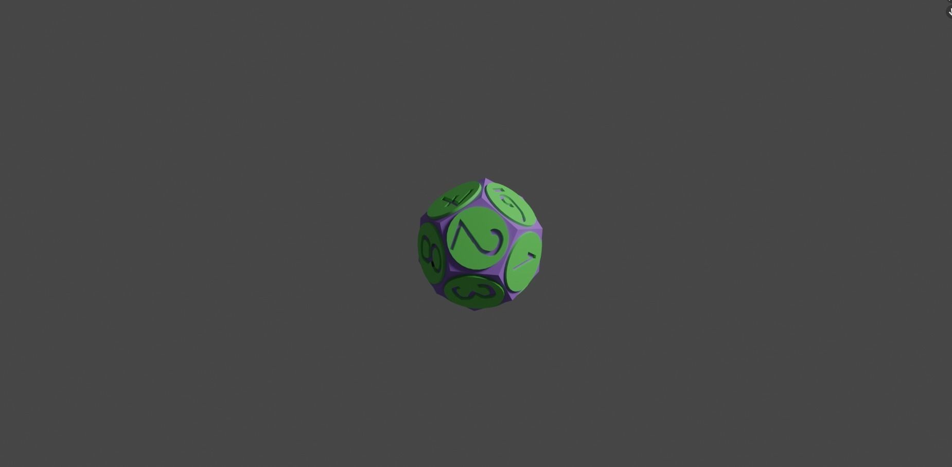 12 Sided Dice Free low-poly 3D model_14